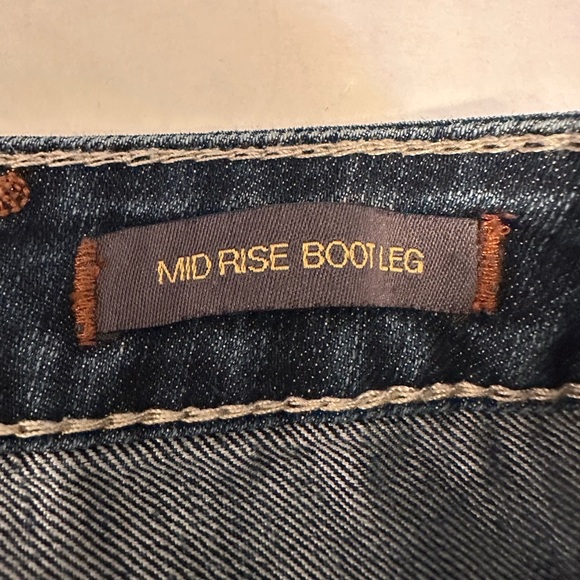 Jag Jeans Mid-Rise Bootleg Stretch Women’s Jeans Size 16 Embroidered Pockets - Picture 4 of 13